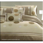 CIRCLES LUX 5 PIECE KING SIZE QUILT COVER SET